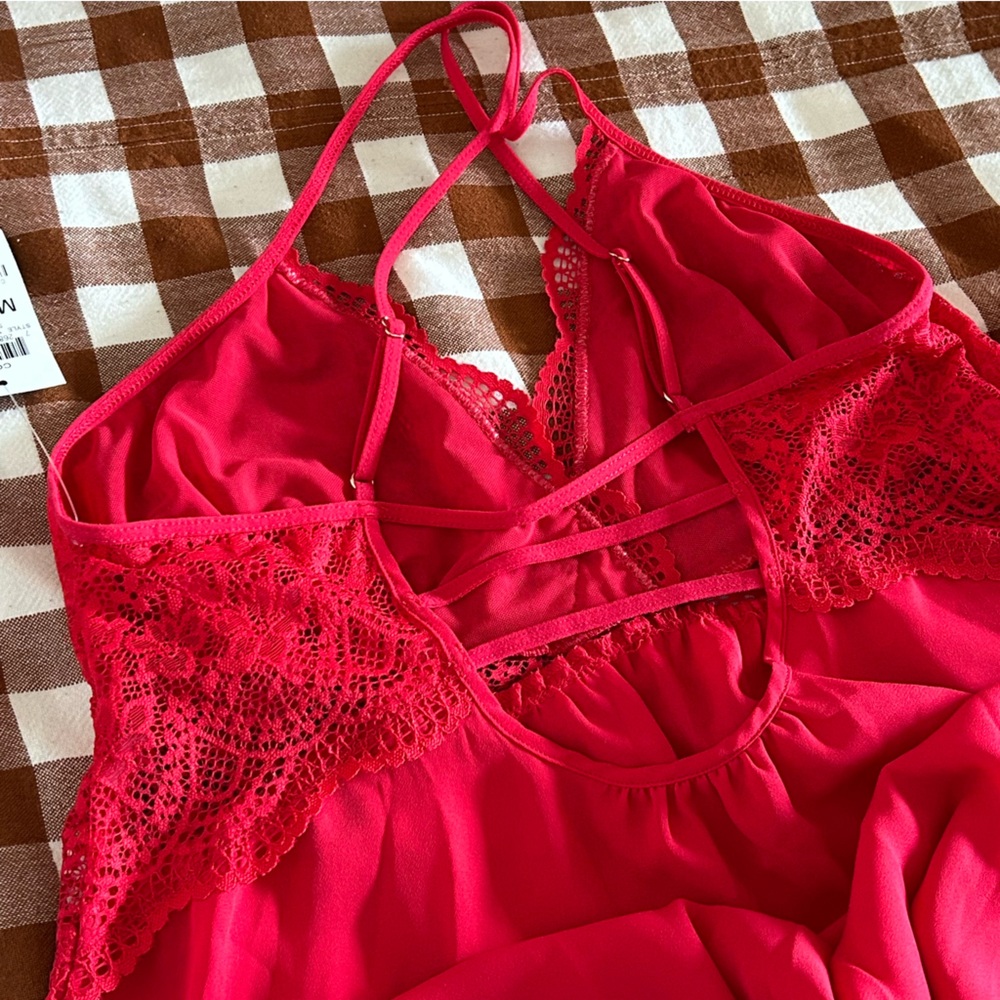 Lace & chiffon Lingerie nightgown - Picture 4 of 7